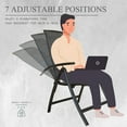 thumbnail image 4 of Domi Folding Patio Chairs Set of 2, Aluminium Frame Reclining Sling Lawn Chairs with Adjustable High Backrest, Patio Dining Chairs for Outdoor, Camping,Porch,Balcony (Double-Layered Textilene Fabric), 4 of 7