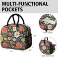 thumbnail image 6 of Womens Pioneer Flower Floral Print Pattern Lunch Box for Work,Insulated Lunch Bag for Women,Loncheras Para Mujer,Leakproof Adult Lunch Bag for Work,Beach,Travel,Picnic,Camping, 6 of 7