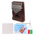thumbnail image 1 of WRITWAA 1Set Practical Thumb Piano 17 Keys Kalimba Portable Finger Piano Brown, 1 of 6