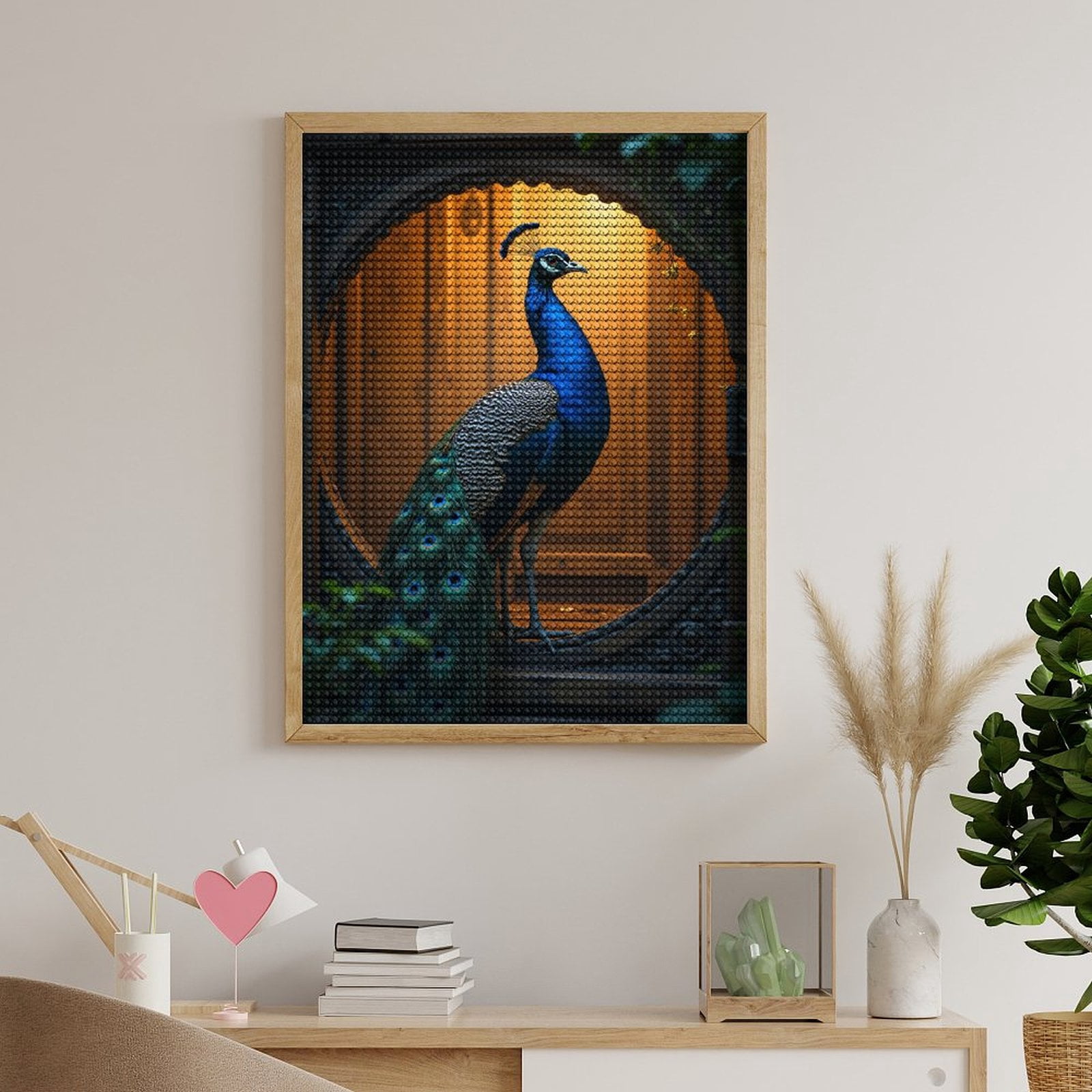 Diamond Art Kits for Adults, Opulent Bird Archway Display 5D Diamond Painting Kits for Adults Beginners, DIY Full Drill Diamond Painting, Gem Art and Crafts 12x16