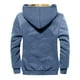 thumbnail image 3 of Men's Solid Color Flag Print Jacket Men's Spring And Autumn Casual Trend Zipper Hooded Jacket 2XL, 3 of 3