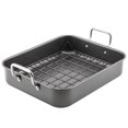 thumbnail image 4 of Rachael Ray Nonstick Roasting Pan with Reversible Rack, 16.5-Inch x 13.5-Inch, 4 of 9