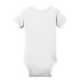 thumbnail image 2 of Infant Short Sleeve Cotton/Polyester Baby Rib Bodysuit White 24M, 2 of 5