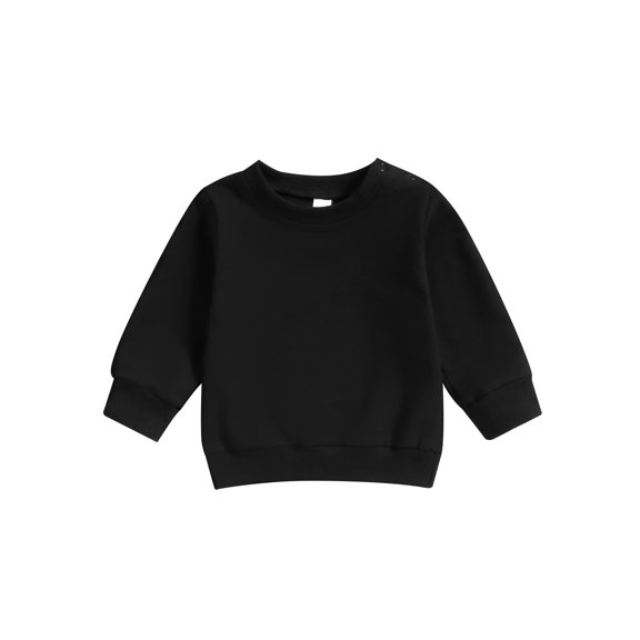 RUINIXCW Toddler Baby Boy Girl Crewneck Sweatshirt Nebworn Infant Baby Girl Boy Spring Fall Winter Clothes Long Sleeve Solid Basic Pullover Sweater Shirts Tops