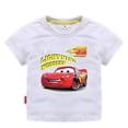 thumbnail image 3 of Camiseta de manga corta de algodón para niños con dibujos animados de Disney Lightning Mcqueens, ropa para niños, ropa de carreras de coches, regalo para niños, 3 of 5