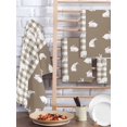thumbnail image 2 of Japanese Rabbits Kitchen Dish Towels for Drying Dishes Set of 3, Vintage Bunny Brown Farmhouse Plaid Waffle Weave Microfiber Hand Tea Bathroom Towels Quick Dry & Absorbent Towel 15.7x23.6, 2 of 7