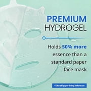 Ebanel 5-Pack Hydrogel Collagen Face Mask, Instant Brightening Hydrating Face Sheet Mask