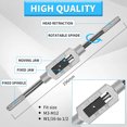 thumbnail image 3 of 8Pcs Tap and Die Set with Adjustable Tap-Wrench 1/16-1/2'',Hand Screw Thread Taps for Internal and External Threading Taps Size M3 M4 M5 M6 M8 M10 M12, 3 of 9