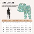 thumbnail image 4 of Lsque Panda Bathing Pattern Long Sleeve Pajama Set for Women - Soft 2-Piece Sleepwear and Loungewear Set with Pockets, Comfy Nightwear-Medium, 4 of 7