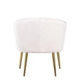 thumbnail image 7 of Morden Fort Velvet Barrel Chair Accent Armchair Living Room Bedroom WHITE, 7 of 7