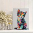 thumbnail image 2 of Cute Kitten Canvas Print Wall Art for Living Room Bedroom Office Nursery Hallway Home Decor, 2 of 8