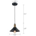 thumbnail image 2 of Manarola Farmhouse Mini 3 Lights Pendant Light Fixture, Black, 2 of 6