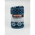 thumbnail image 3 of Biddeford Blankets Comfort Knit Fleece Heated Electric Throw Blanket, 62" x 50", Navy Fair Isle, 3 of 4