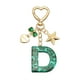 thumbnail image 1 of Llavero de Letra Inicial Lindo Uxcell para Mochila, Cartera, Llaves de Coche, Letra D Verde, 1 of 7