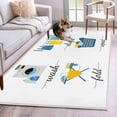 thumbnail image 2 of Area Rugs for Living Room 4x6 Ft, Modern Minimalist Non Slip Area Rugs for Kitchen Bedroom Entryway, Cartoon Laundry Room Washing Machine Washable Carpet Runner Rug Floor Mats for Bedroom Home Decor, 2 of 9