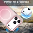 thumbnail image 6 of ELEHOLD For Apple iPhone 17 Magnetic Protective Case Cover Shock-Absorbent Anti-Fingerprint Wireless Charging Non-Slip Gradient Back Cover,Pink, 6 of 7