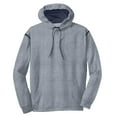 thumbnail image 5 of Sport-Tek Tech Fleece Colorblock Hooded Sweatshirt-XS (Grey Heather/True Navy), 5 of 6