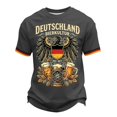 thumbnail image 2 of Telankuip Mens Traditional German Bavarian Oktoberfest T-Shirt Summer Short Sleeve Festival Graphic Tee Classic Crew Neck Retro Pattern Printed Casual Tops Streetwear 1-Dark Gray XXL, 2 of 4