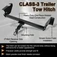 thumbnail image 4 of Kojem Trailer Hitch Fit for 2008-2020 Dodge Grand Caravan Class 3 Trailer Tow Hitch Receiver 2" Fit for Chrysler Town & Country RAM C/V Tradesman Volkswagen Routan, 4 of 11