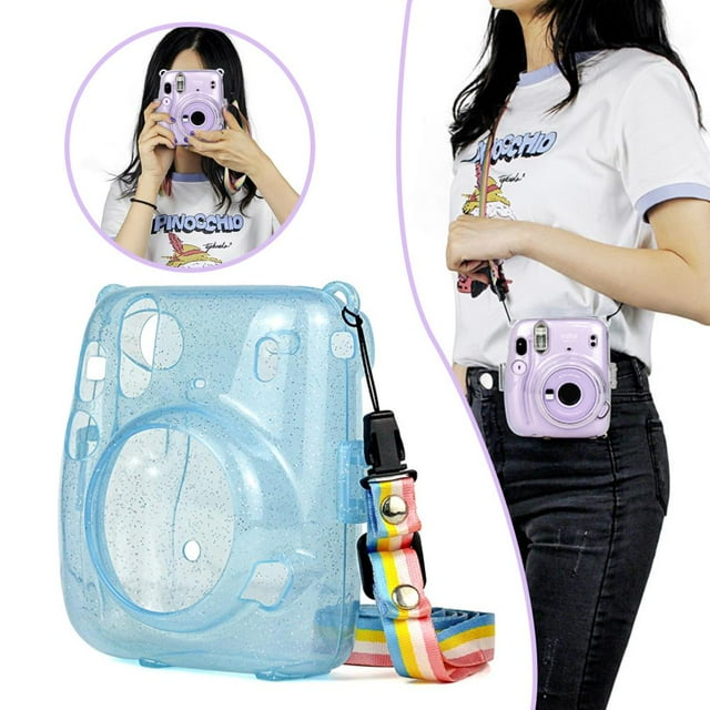 Transparente Para Cámara Compatible Con Instax Mini 11, Funda Transparente Para Cámara Instantánea, Correa Ajustable, Carcasa Antiarañazos Advancent HA039881-01