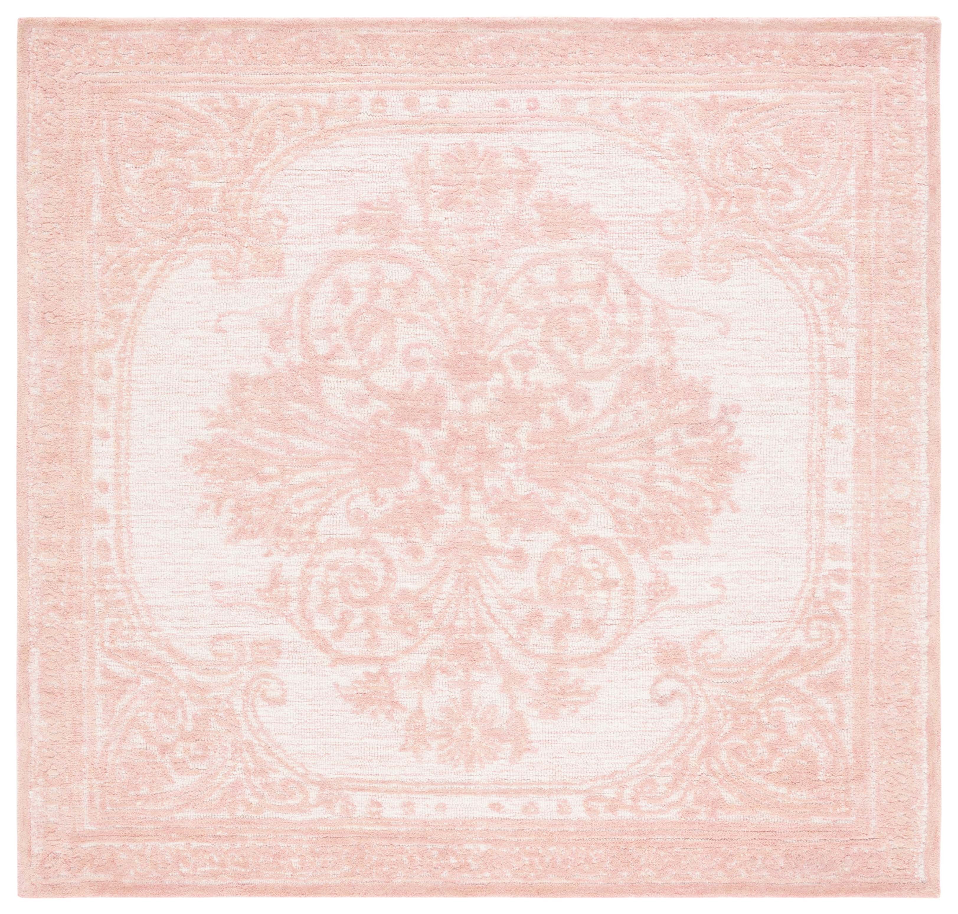 Safavieh Metro Gertrude Medallion Area Rug, Pink/Ivory, 6' x 6' Square