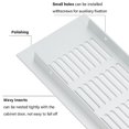 thumbnail image 3 of Aluminium Alloy Rectangular Ventilation Grille Plate for Cabinet Shoe Closet Vent, Ventilation Cover for RVs Campervans, 3 of 7