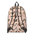 thumbnail image 3 of Black Cute Dachshund Dog and Wine Backpack for School,Cute School Bag,Schoolbag with Adjustable Shoulder Straps & Padded Back,15.7"x11.8"x5.5", 3 of 5