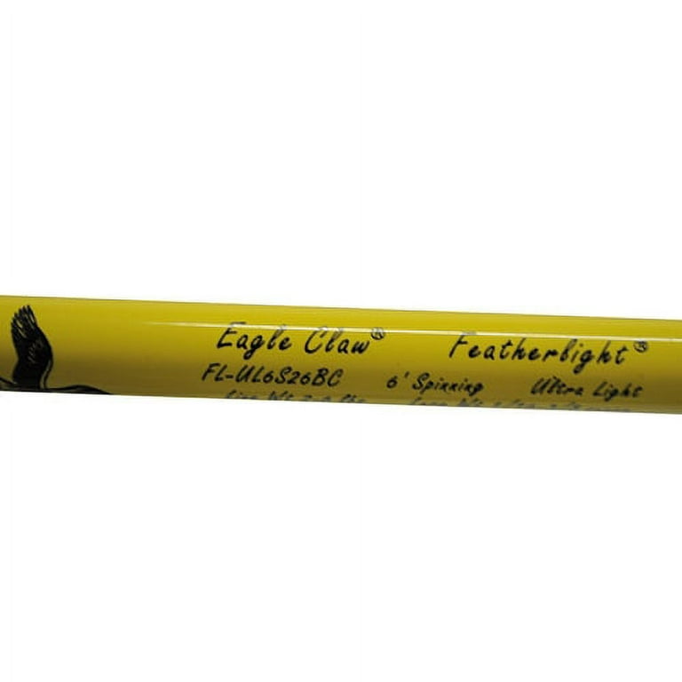 EAGLE CLAW Featherlight 6'6 Ultra Light Spinning Rod #FL204-66 FREE USA  SHIP!