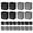 Black Grey, variant on 24-pack Multicolor Reusable Grocery Bags Large Foldable Heavy Duty Tote