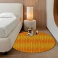 thumbnail image 2 of Round Rugs 7Ft, Orange Yellow Ombre Round Area Rug Washable Indoor Throw Carpet, Modern Geometric Abstract Art Large Non Slip Circle Rug for Dining Room Playroom Home Decor Aesthetic, 2 of 8
