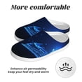 thumbnail image 6 of Fotbe Futuristic Book Knowledge Pattern Women's Fuzzy Curly Fur Memory Foam Loafer Slippers Indoor Outdoor Slippers Winter Home Shoes-40/41, 6 of 7