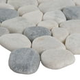thumbnail image 5 of MSI Black and White Pebbles 11.42 in. x 11.42 in. x 10 mm Marble Mesh-Mounted Mosaic Tile (9.1 sq. ft. / case), 5 of 5