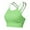 Green, variant on Sports Bras for Women High Crisscross Back Racerback Crop Top with Padded Fixed Cups for Workout Yoga and Gym Push Up Bras Army Green,S
