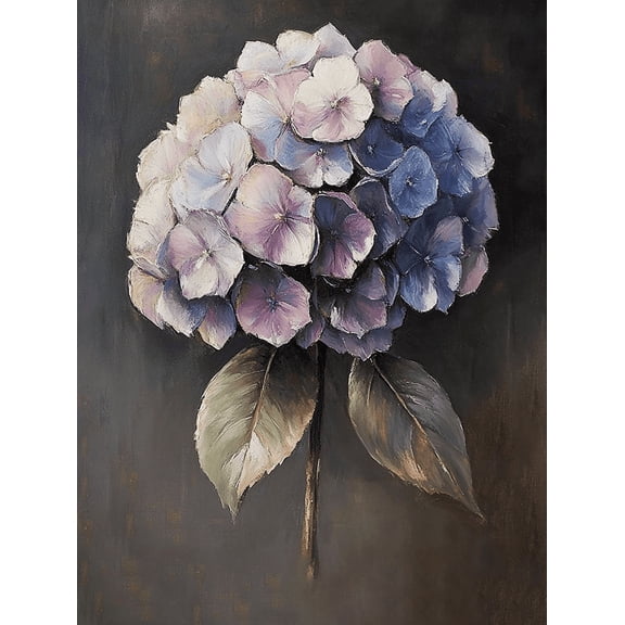 Purple Hydrangea Flower Canvas Wall Art Perfect for Living Room Dining Room Office and Hallway Decoration.