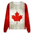 thumbnail image 4 of Fsqjgq Sweatshirt Hoodie Casual Sweatshirts for Women Jackets Trendy Crewneck Oversized Sweatshirts Canada Flag Print Long Sleeve Shirts Fall Tunic Tops Loose Fit Cute Clothes Workout Pullover, 4 of 5