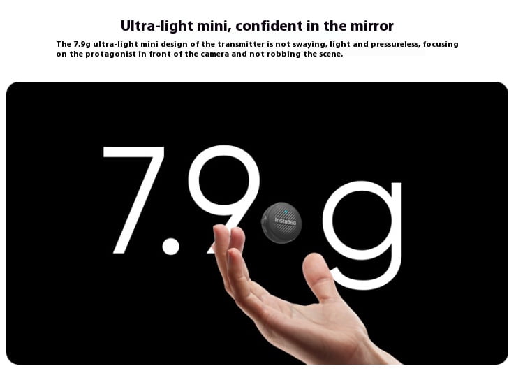 Wireless Lavalier Microphone for Smartphone Vlog - Bigcan Clip-on Bluetooth Mic Air System with USB-C Receiver, Noise Reduction, 48kHz Audio, 10H Battery for Video Recording Outdoor Streaming