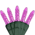 thumbnail image 5 of Wintergreen Lighting 70 Pink LED Christmas Tree Lights, 4" Spacing, 24', Faceted String Lights for Holiday Party Valentine’s Day Decoration, 5 of 8