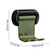 thumbnail image 3 of Oefntac Toothbrush Storage Rack with Plastic Base Detachable Bathroom Organizer Adhesive Wall Mounted Supplies Holder for Home, 3 of 6