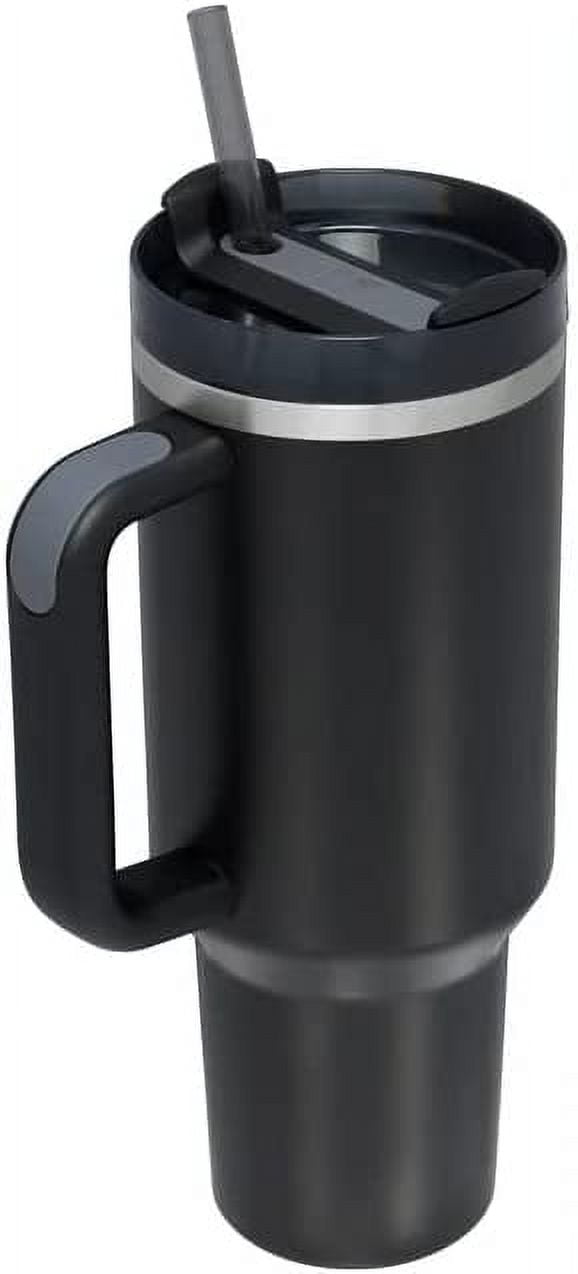 Replacement 40oz Tumbler Lid - Fit For Stanley 40oz and 64oz Adventure  Quencher and Quencher 2.0 Tumbler (40OZ BLACK)
