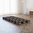 thumbnail image 3 of Floral Foldable Mattress, Victorian Blooming Flowers, 74.8" x 35.4", Grey Blush, by Ambesonne, 3 of 4