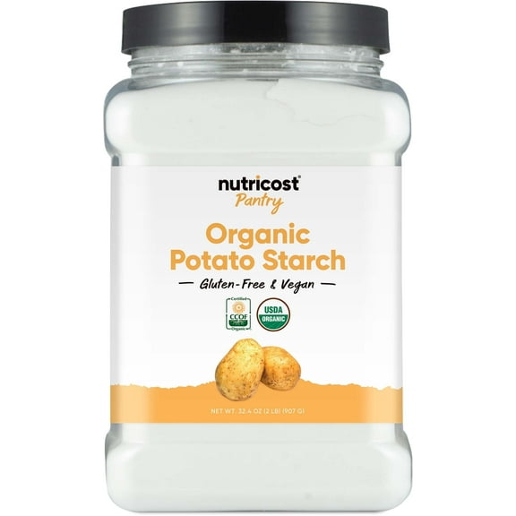 Nutricost Pantry Organic Potato Starch 2 Pound - Gluten-Free & Vegan