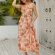 thumbnail image 4 of Vestido largo sin mangas con estampado de falda con cuello colgante y hombros descubiertos para mujer OAVQHLG3B Store  lin121212, 4 of 5