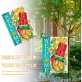 thumbnail image 4 of Welcome Summer Watermelon Popsicles Decorative Garden Flag, Sun Yellow Flower Yard Outside Decorations, Seasonal Burlap Outdoor Small Home Decor Double Sided 12.5 x 18, 4 of 6