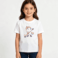 thumbnail image 2 of Girls Graphic Tees Unicorn Playing Ice Hockey Cartoon Kids T Shirt Sport Cute Tee 100% Cotton Short Sleeve Soft Tops 4-13Y, 2 of 5