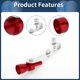thumbnail image 4 of Silenciador de escape Turbo Sound Unique Bargains, silbato de tubo trasero para automóvil y motocicleta, fabricante de rugido de aluminio, 1 juego S Rojo, 4 of 7