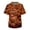 Yellow, variant on Men's Halloween Scrub Tops V-Neck Short Sleeve Bat Lightning Print Medical Work Shirt with Chest Pocket Comfortable Pullover Uniform for Clinic Black L