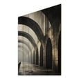 thumbnail image 2 of Designart "Buff Overpass Grand Span Charcoal" Cityscapes Print on Natural Pine Wood, 2 of 5