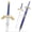 Blue, variant on Munetoshi 42” Foam Zelda Master Sword Legend Fantasy Video Game Cosplay Black
