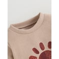 thumbnail image 5 of Bagilaanoe 2PCS Toddler Baby Girl Boy Long Pants Set Sun Pattern Long Sleeve Sweatshirt Pullover Tops + Drawstring Sweatpants 6M 12M 18M 24M 3T 4T Kids Casual Sweatsuits, 5 of 9