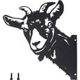 thumbnail image 5 of Goat Metal Art Peeking Goat Ornament Animal Yard Art Farm Watching Goat Metal Wall Art Metal Yard Art Sign Metal Iron Farm Garden Decor DIY, 5 of 9